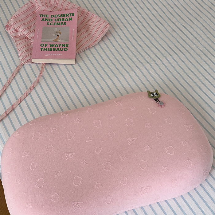 91家纺网 家纺一手货源 找家纺 伟邦枕芯 2026新款叠云双层记忆枕头枕芯儿童款 粉色 女款