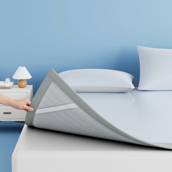 91家纺网 家纺一手货源 找家纺 （总）席佬大 2026新款负离子抑菌冰丝软席子凉席-床笠款