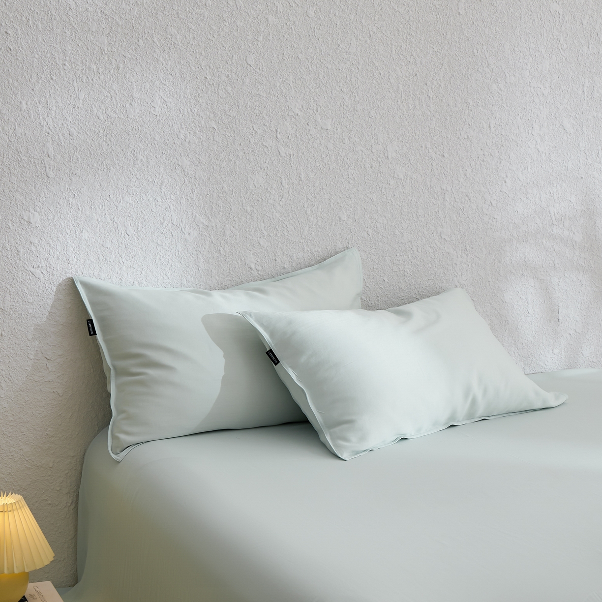 91家纺网 家纺一手货源 找家纺 禧禾 2026新款60支兰精天丝柔洗做旧四件套序禾 序禾-格兰绿