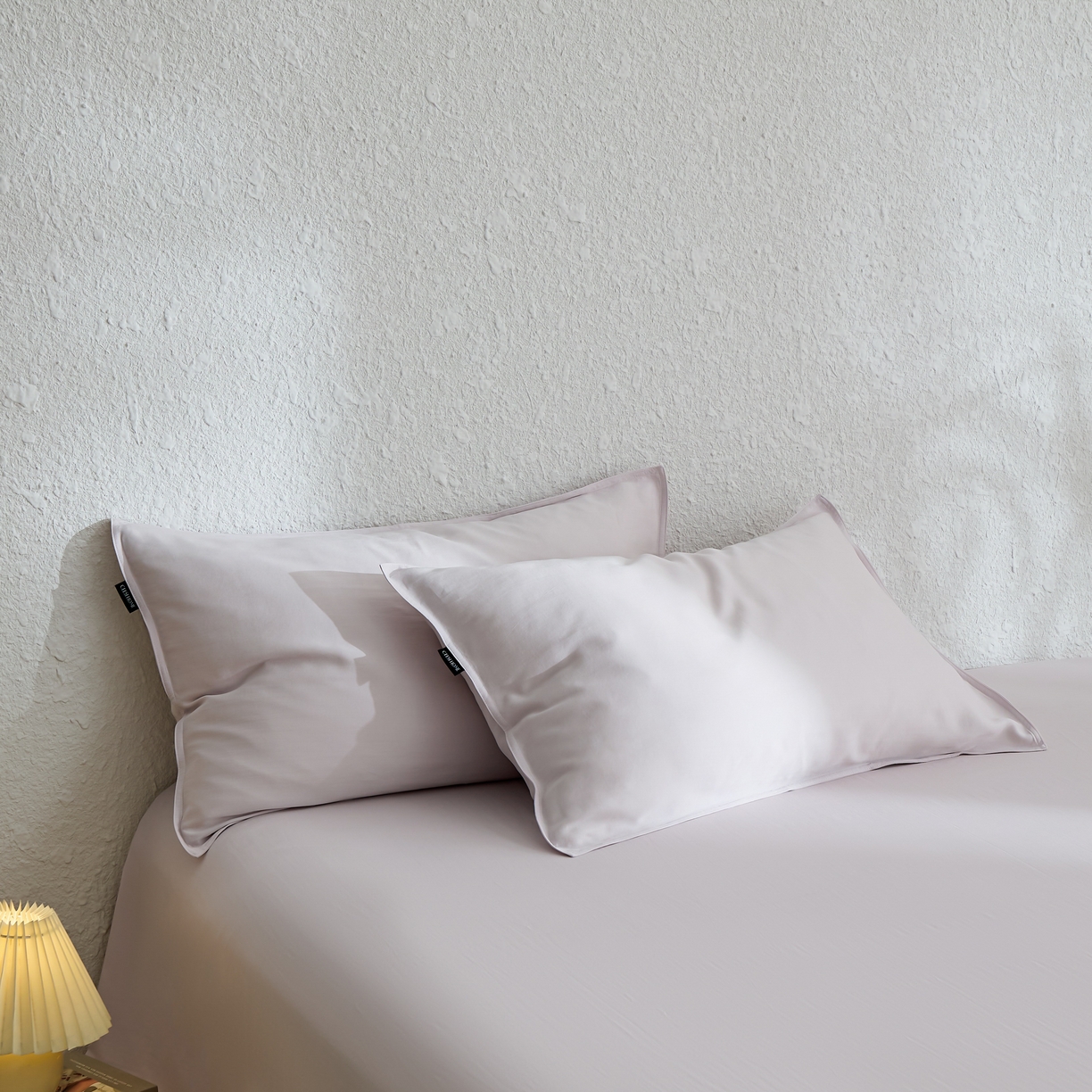 91家纺网 家纺一手货源 找家纺 禧禾 2026新款60支兰精天丝柔洗做旧四件套序禾 序禾-雾霁紫