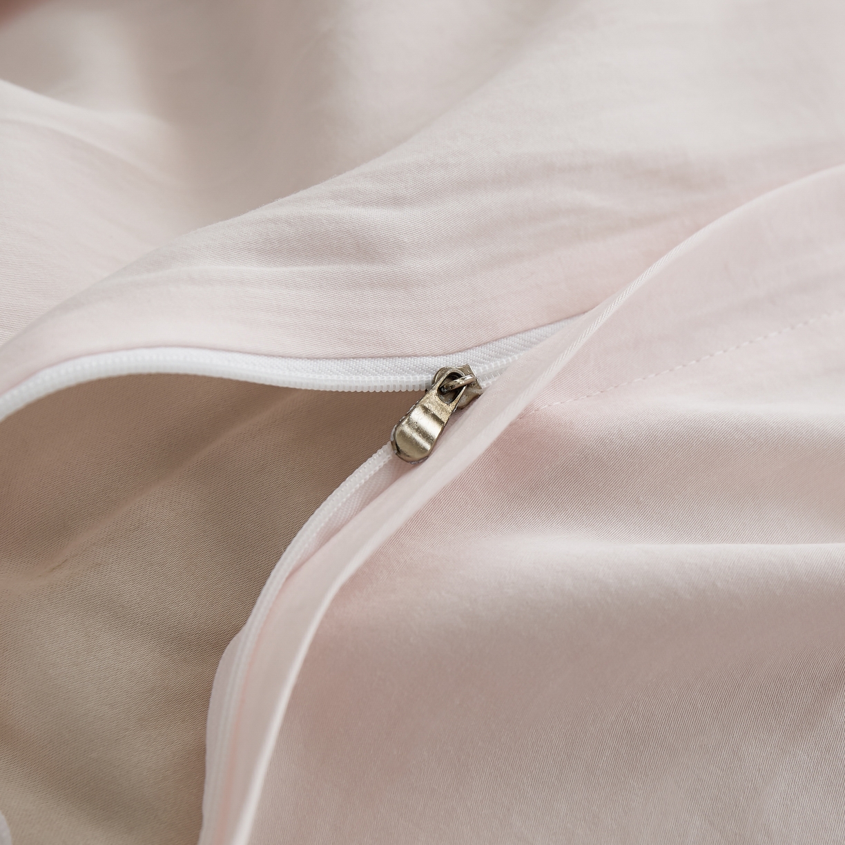 91家纺网 家纺一手货源 找家纺 禧禾 2026新款60支兰精天丝柔洗做旧四件套序禾 序禾-奶昔粉