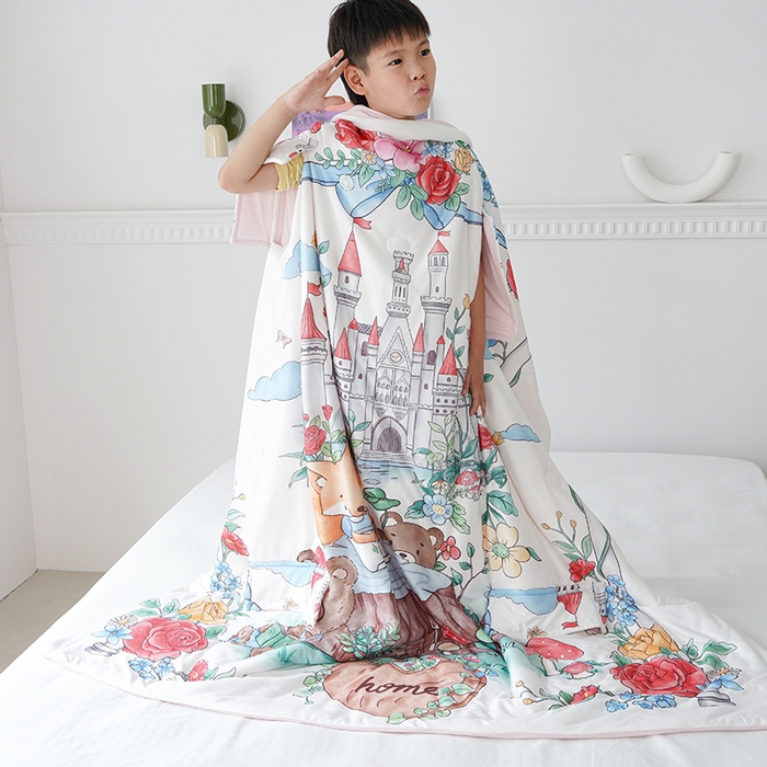 91家纺网 家纺一手货源 找家纺 （总）伟邦枕芯 2026新款儿童凉感拥抱夏被