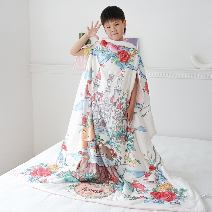 91家纺网 家纺一手货源 找家纺 （总）伟邦枕芯 2026新款儿童凉感拥抱夏被