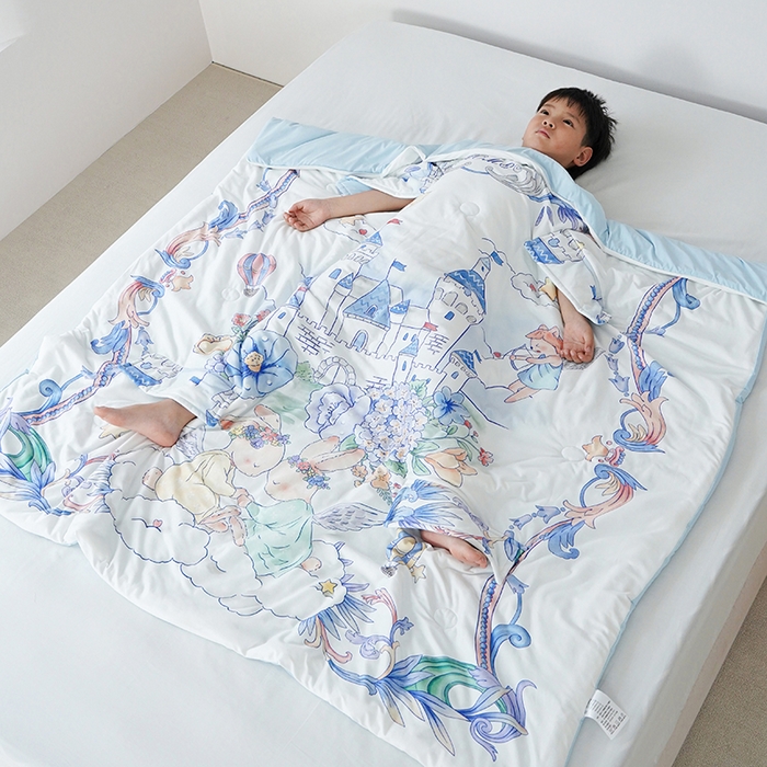 伟邦枕芯 2026新款儿童凉感拥抱夏被 云端天使