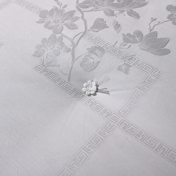 91家纺网 家纺一手货源 找家纺 禹祥家纺 2025新款60s全棉提花蚕丝被被子被芯-芳菲影致系列 芳菲影致-灰色