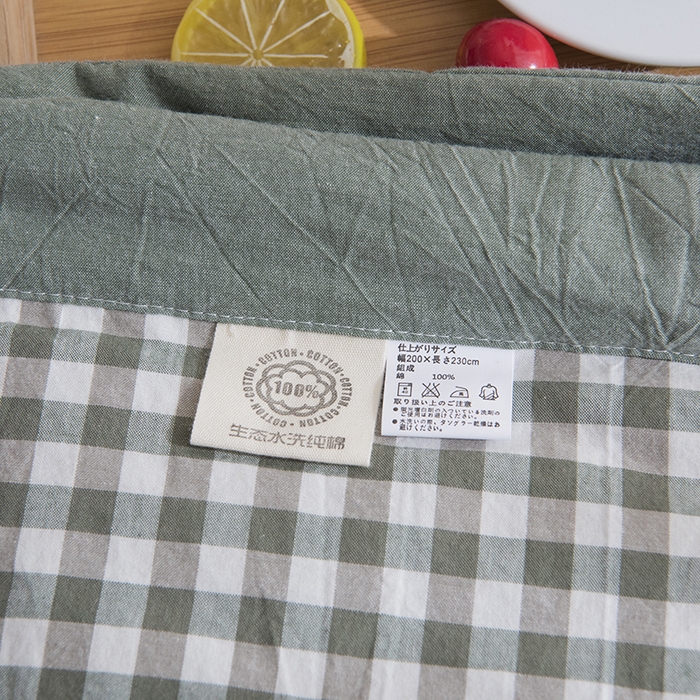 91家纺网 家纺一手货源 找家纺 玖弘家居 2026新款凉感亲肤羽丝棉夏被 绿小格