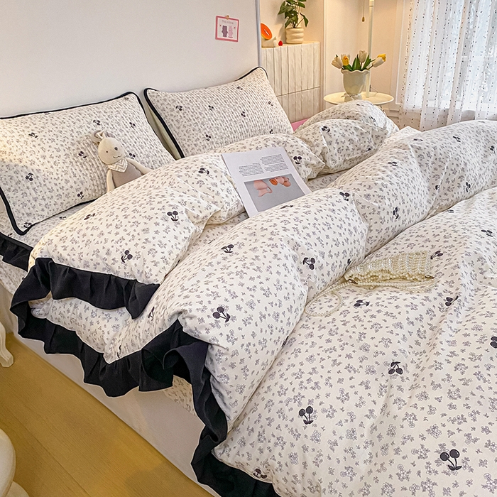 91家纺网 家纺一手货源 找家纺 （总）布柔 2026春夏新款全棉印花夹棉单床笠床垫保护套罩 床笠单件