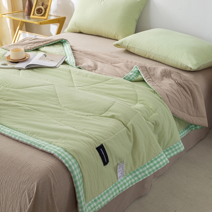 91家纺网 家纺一手货源 找家纺 （总）恋人优选 2026新款全棉色织水洗棉 棉花夏被被芯