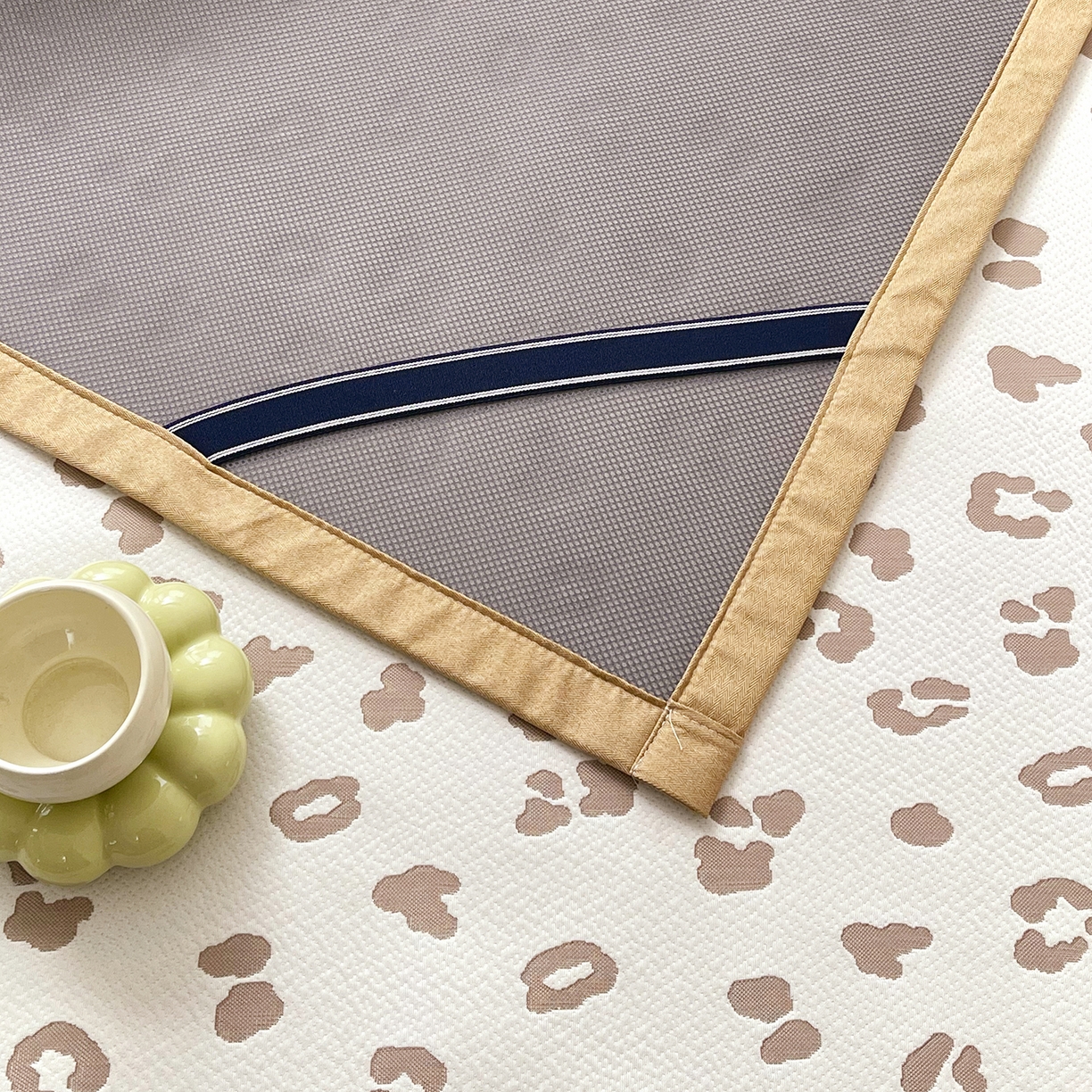 91家纺网 家纺一手货源 找家纺 （总）莱米家纺 2026新款复合冰豆豆凉席席子凉席-豹纹