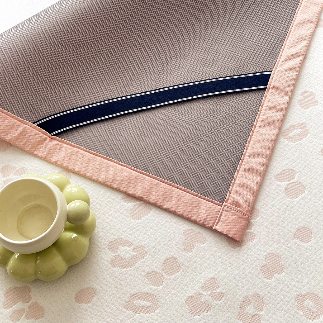 91家纺网 家纺一手货源 找家纺 莱米家纺 2026新款复合冰豆豆凉席席子凉席-豹纹 豹纹—浅粉