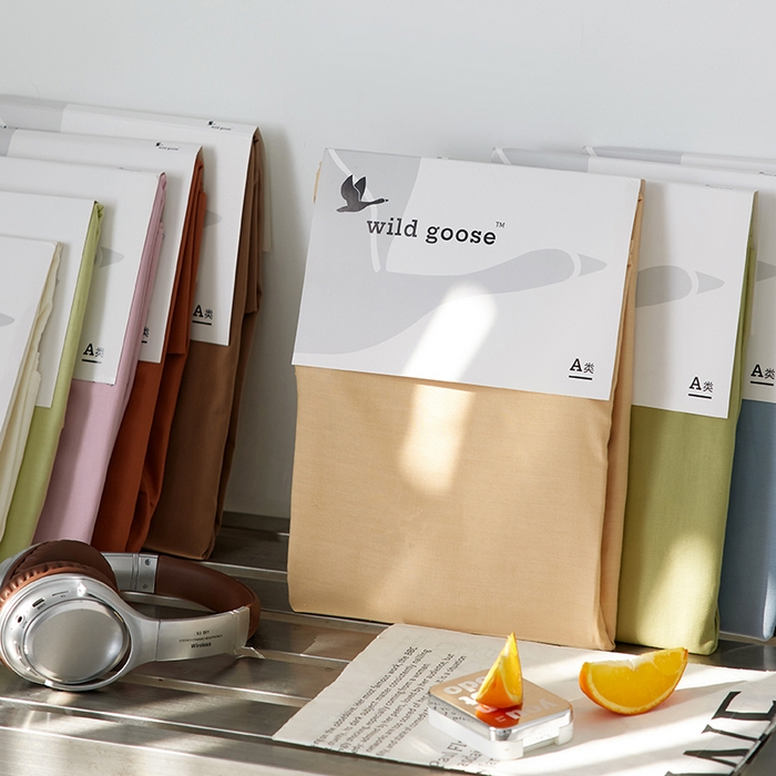 91家纺网 家纺一手货源 找家纺 （总）2026新款A类40S全棉糯感大雁纹提花单品枕套