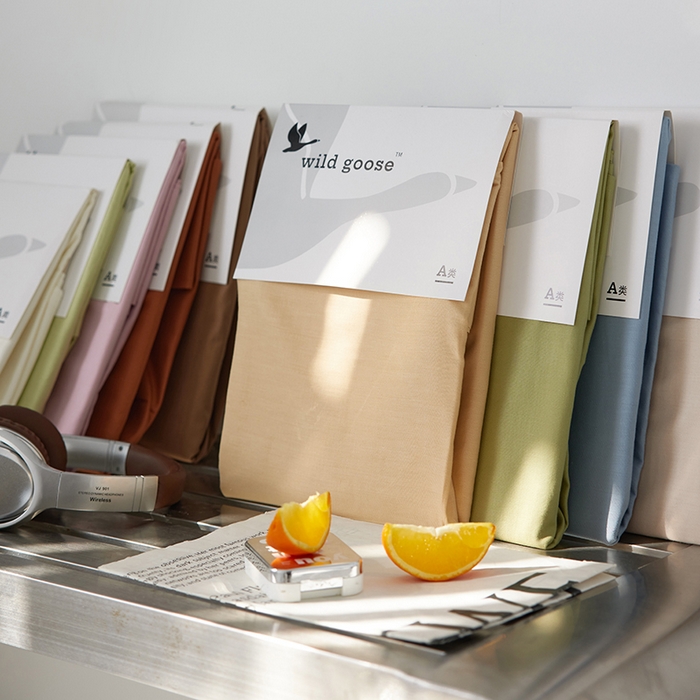 91家纺网 家纺一手货源 找家纺 （总）2026新款A类40S全棉糯感大雁纹提花单品枕套