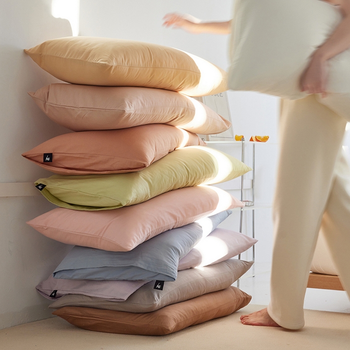 91家纺网 家纺一手货源 找家纺 （总）2026新款A类40S全棉糯感大雁纹提花单品枕套