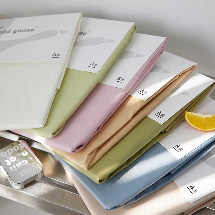 91家纺网 家纺一手货源 找家纺 （总）2026新款A类40S全棉糯感大雁纹提花单品枕套