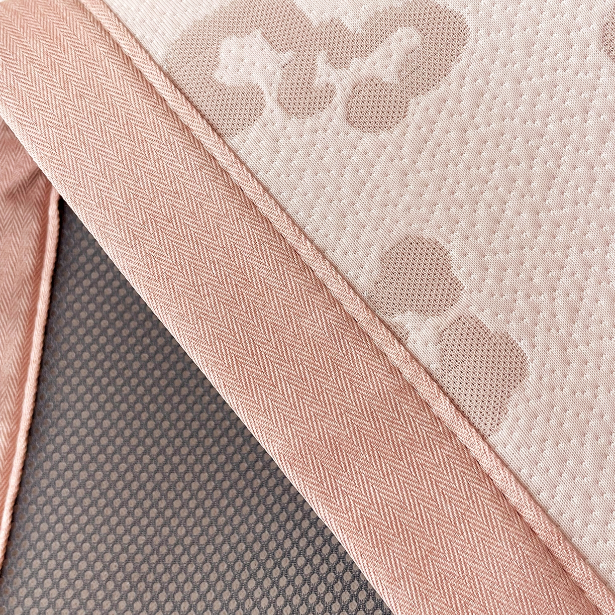 91家纺网 家纺一手货源 找家纺 莱米家纺 2026新款复合冰豆豆凉席席子凉席-豹纹 豹纹—蜜桃粉