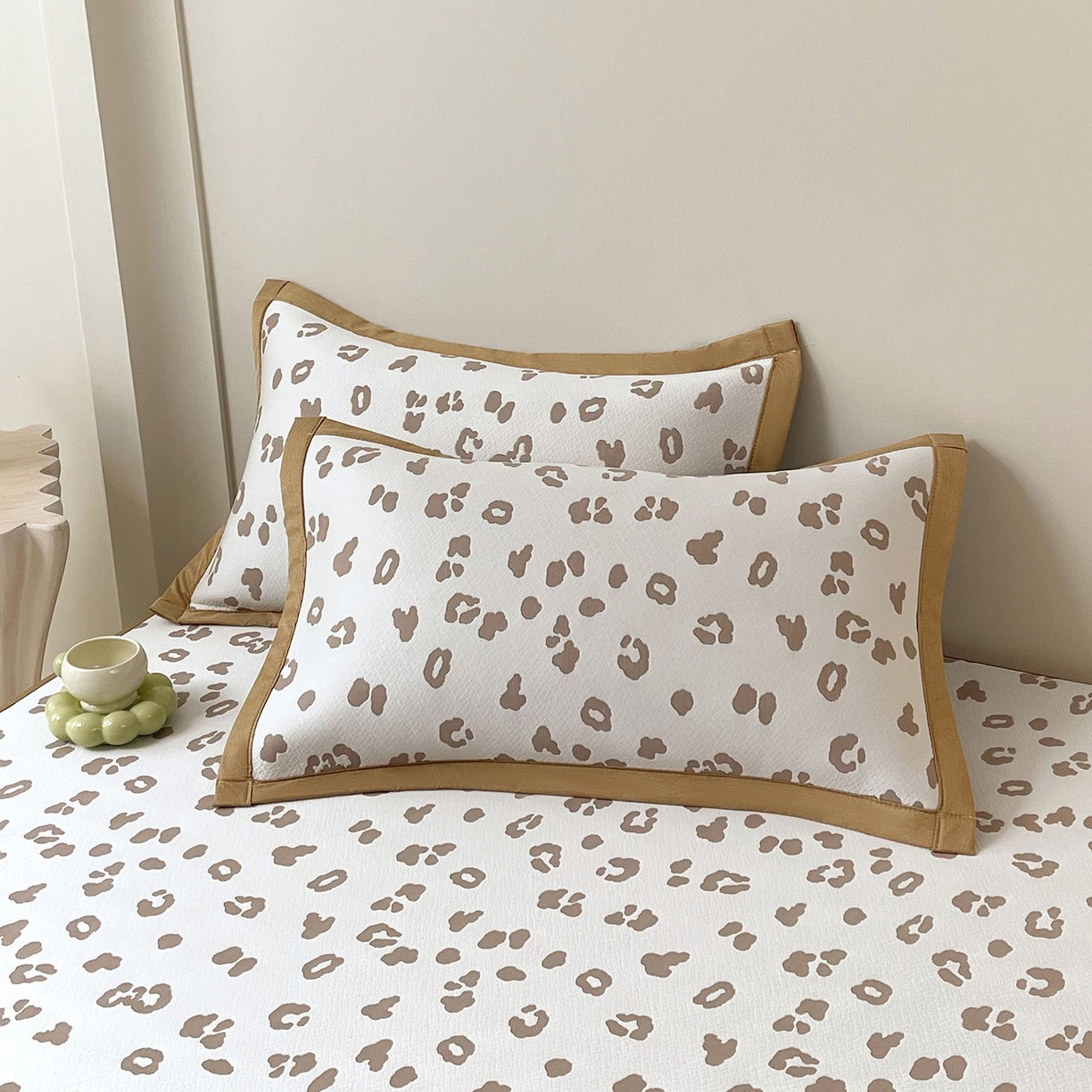 91家纺网 家纺一手货源 找家纺 （总）莱米家纺 2026新款复合冰豆豆凉席席子凉席-豹纹