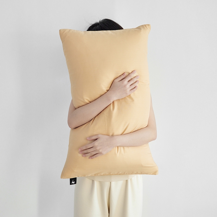 91家纺网 家纺一手货源 找家纺 2026新款A类40S全棉糯感大雁纹提花单品枕套 奶茶