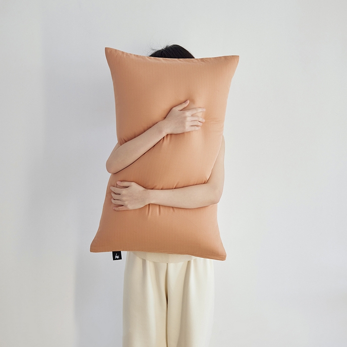 91家纺网 家纺一手货源 找家纺 2026新款A类40S全棉糯感大雁纹提花单品枕套 香槟金