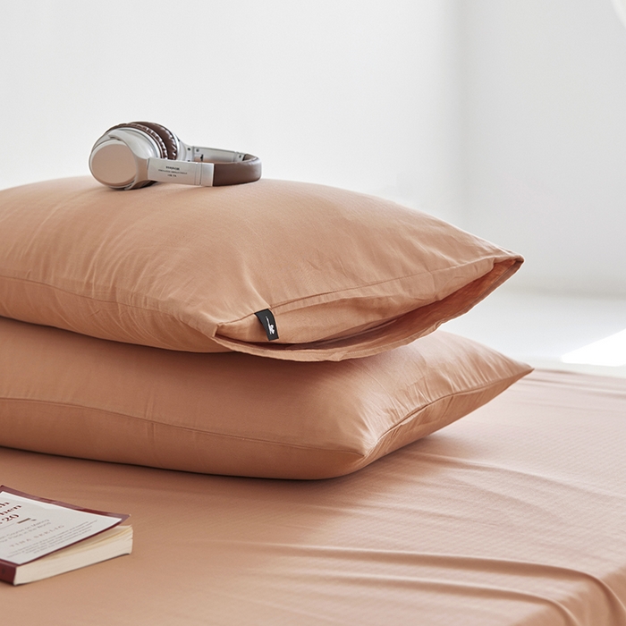 91家纺网 家纺一手货源 找家纺 2026新款A类40S全棉糯感大雁纹提花单品枕套 香槟金