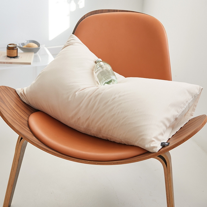 2026新款A类40S全棉糯感大雁纹提花单品枕套 月光灰