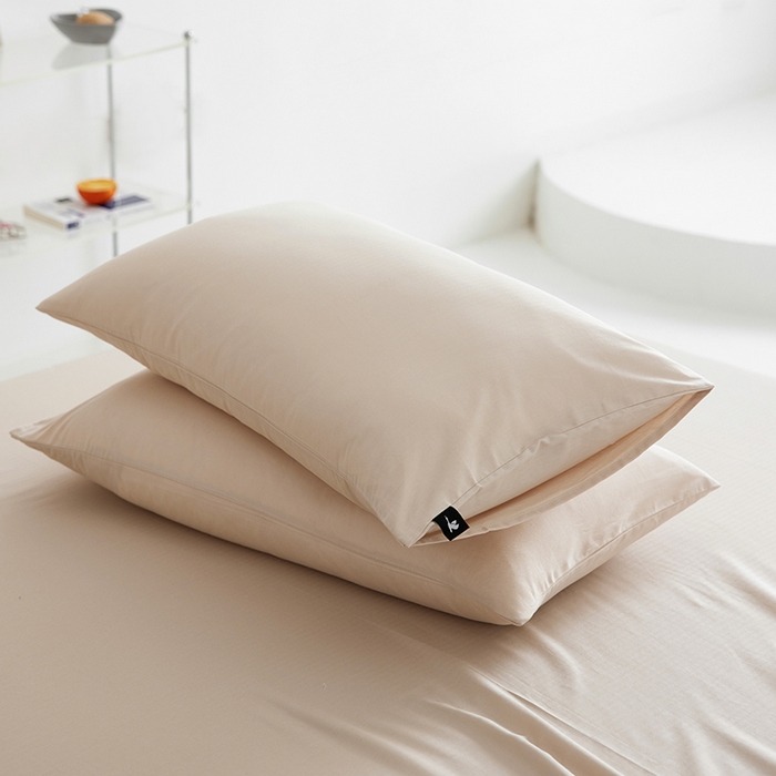 91家纺网 家纺一手货源 找家纺 2026新款A类40S全棉糯感大雁纹提花单品枕套 月光灰