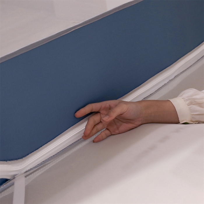 91家纺网 家纺一手货源 找家纺 飞轮海蚊帐 2026春夏新款卡通毛巾绣坐床蚊帐-Z79刺绣款 幸福之家