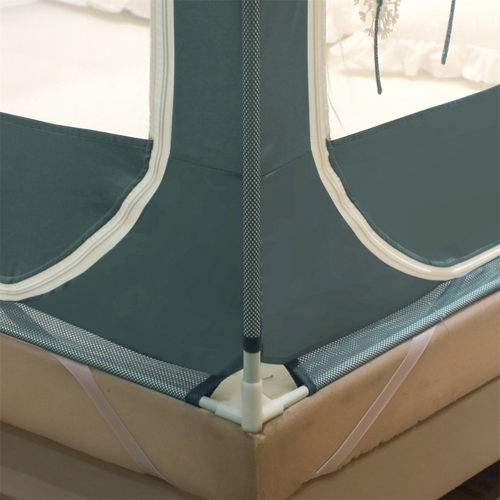 91家纺网 家纺一手货源 找家纺 飞轮海蚊帐 2026春夏新款卡通毛巾绣坐床蚊帐-Z79刺绣款 蒲公英