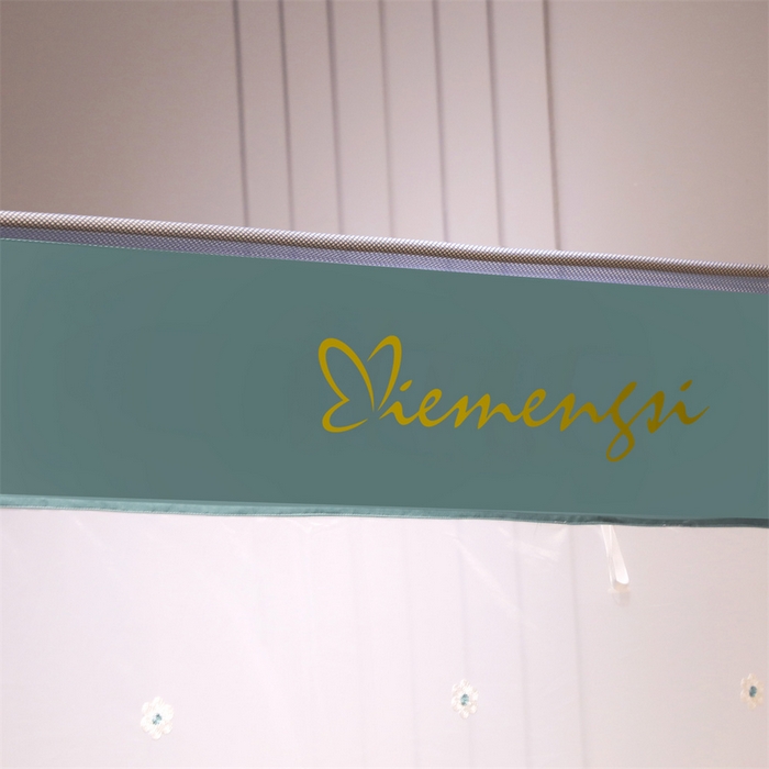 91家纺网 家纺一手货源 找家纺 飞轮海蚊帐 2026春夏新款卡通毛巾绣坐床蚊帐-Z79刺绣款 芭蕾兔