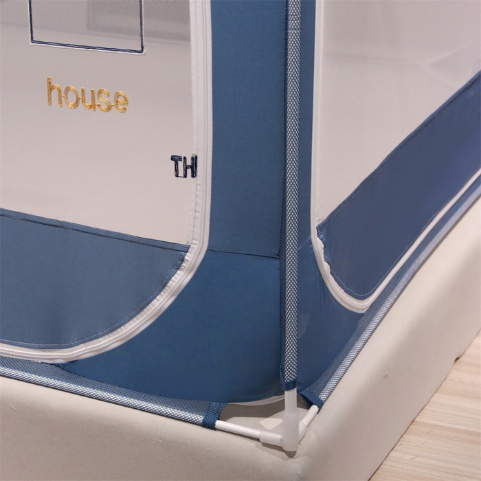 91家纺网 家纺一手货源 找家纺 飞轮海蚊帐 2026春夏新款卡通毛巾绣坐床蚊帐-Z79刺绣款 幸福之家