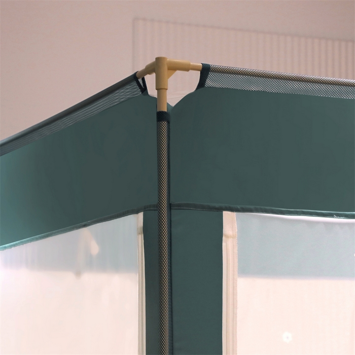 91家纺网 家纺一手货源 找家纺 飞轮海蚊帐 2026春夏新款卡通毛巾绣坐床蚊帐-Z79刺绣款 芭蕾兔