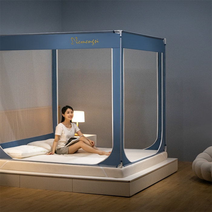 91家纺网 家纺一手货源 找家纺 飞轮海蚊帐 2026春夏新款卡通毛巾绣坐床蚊帐-Z79刺绣款 摩天轮