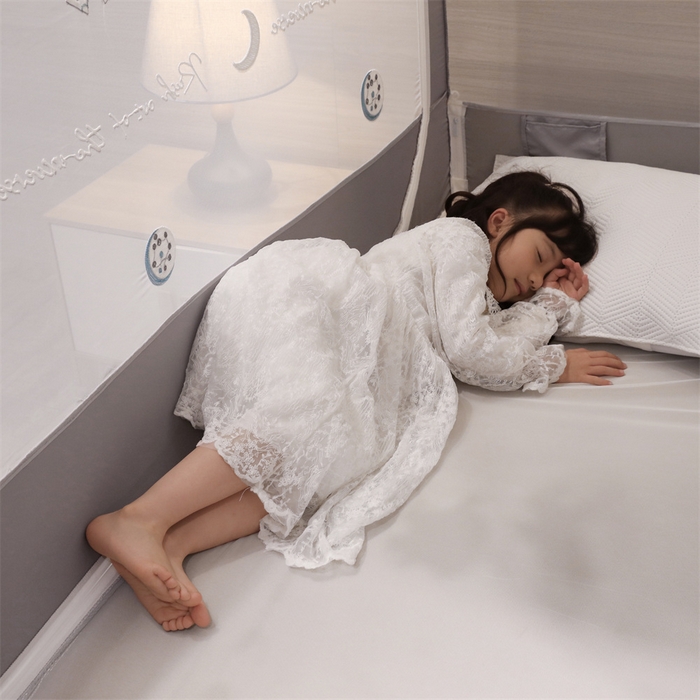 91家纺网 家纺一手货源 找家纺 飞轮海蚊帐 2026春夏新款卡通毛巾绣坐床蚊帐-Z79刺绣款 宇航员