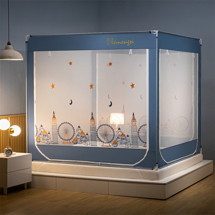 飞轮海蚊帐 2026春夏新款卡通毛巾绣坐床蚊帐-Z79刺绣款 摩天轮