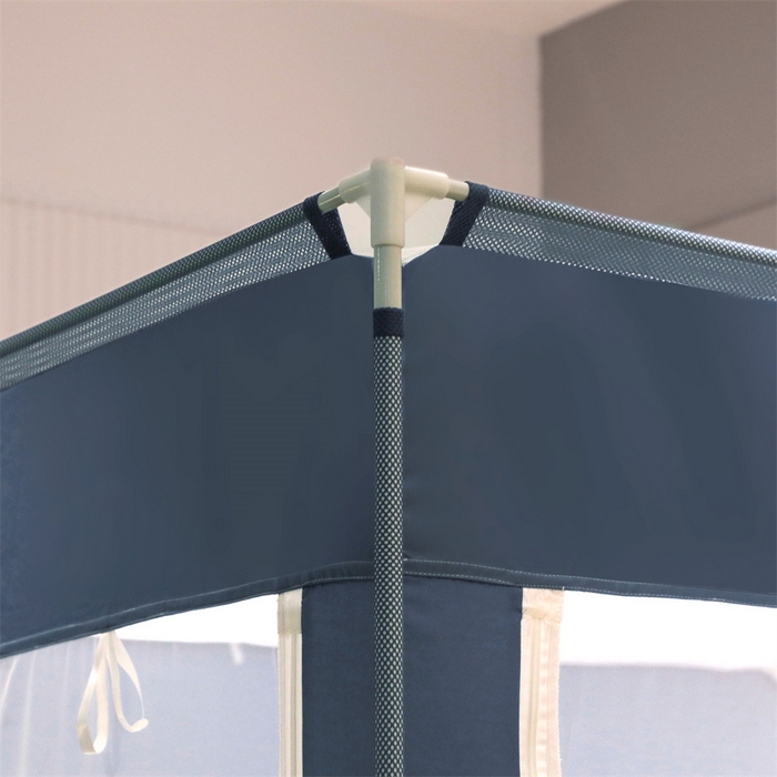 91家纺网 家纺一手货源 找家纺 飞轮海蚊帐 2026春夏新款卡通毛巾绣坐床蚊帐-Z79刺绣款 鲸鱼于帆船