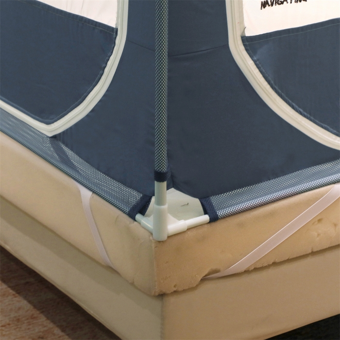 91家纺网 家纺一手货源 找家纺 飞轮海蚊帐 2026春夏新款卡通毛巾绣坐床蚊帐-Z79刺绣款 鲸鱼于帆船