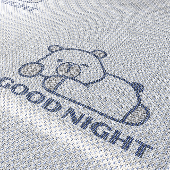 91家纺网 家纺一手货源 找家纺 （总）福来临家纺 2026新款卡皮巴拉小熊款冰藤刺绣凉感席席子凉席-床席款