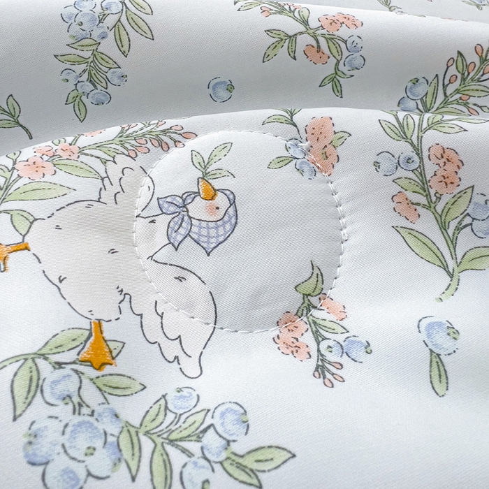 91家纺网 家纺一手货源 找家纺 十九色 2026春夏新款50莱赛尔卡通印花儿童夏被夏凉被空调被 大白鹅