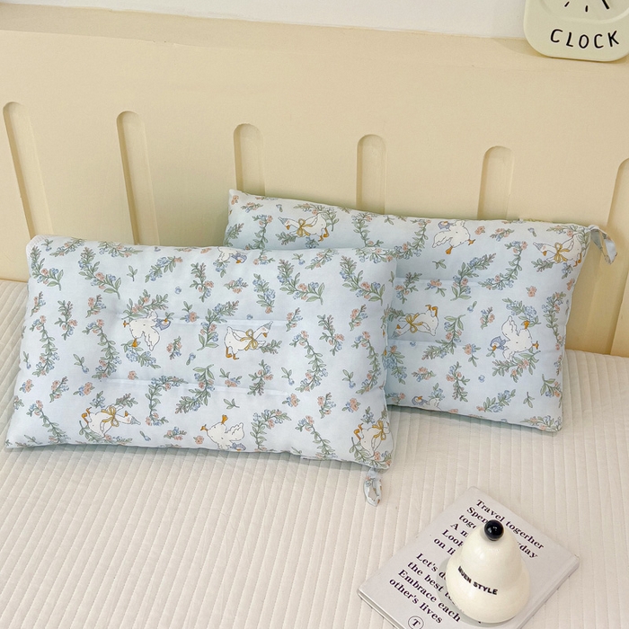 91家纺网 家纺一手货源 找家纺 十九色 2026春夏新款50莱赛尔卡通印花儿童夏被夏凉被空调被 大白鹅