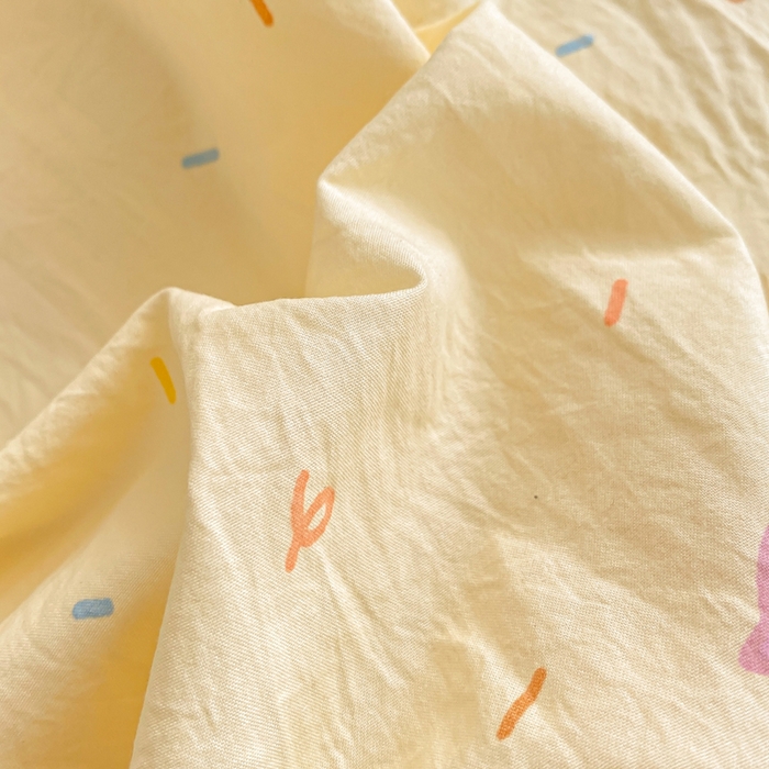 91家纺网 家纺一手货源 找家纺 豫见家纺 2026新款A类仿棉云感纱花边四件套 浪漫花叙