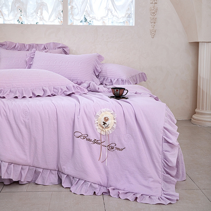 91家纺网 家纺一手货源 找家纺 （总）红夫人 2026新款春夏韩版床盖款多功能夏被床盖四件套--粉黛