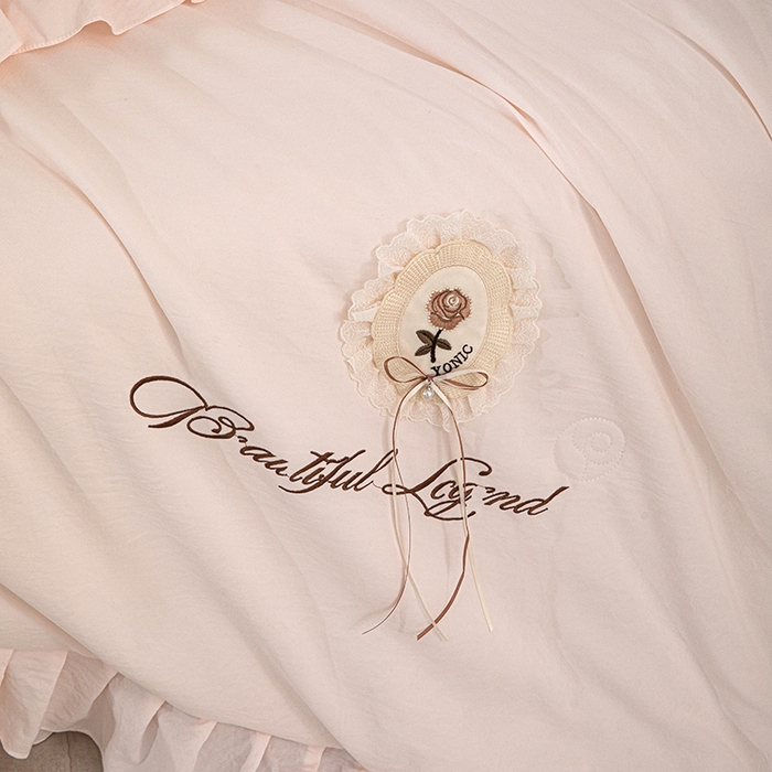 91家纺网 家纺一手货源 找家纺 红夫人 2026新款春夏韩版床盖款多功能夏被床盖四件套--粉黛 粉黛-浅粉