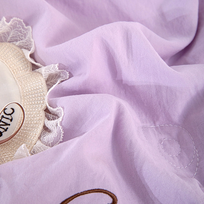 91家纺网 家纺一手货源 找家纺 红夫人 2026新款春夏韩版床盖款多功能夏被床盖四件套--粉黛 粉黛-紫色