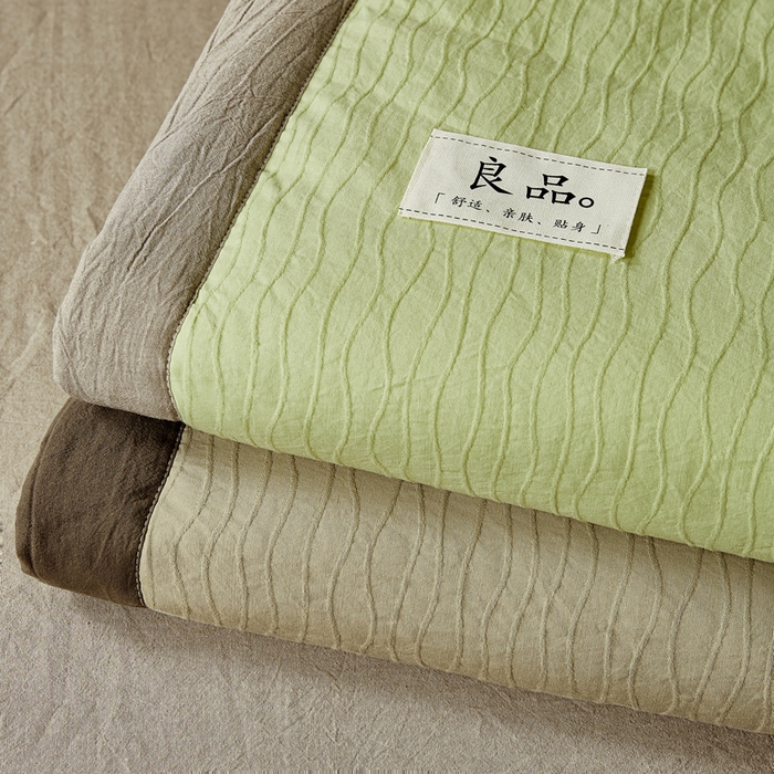 91家纺网 家纺一手货源 找家纺 （总）恋人优选 2026新款波纹纱全棉提花夏被空调被