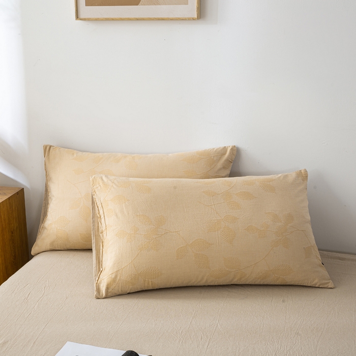 91家纺网 家纺一手货源 找家纺 恋人优选 2026新款樱花叶全棉提花夏被空调被 樱花叶-卡其