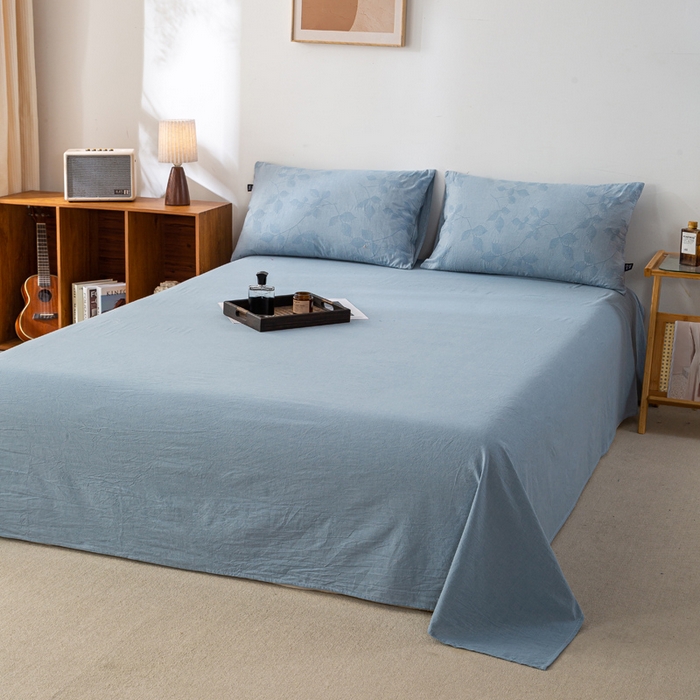 91家纺网 家纺一手货源 找家纺 恋人优选 2026新款樱花叶全棉提花夏被空调被 樱花叶-兰