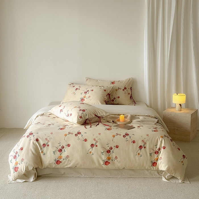 91家纺网 家纺一手货源 找家纺 （总）Mr.pig猪先生水洗棉 2026新款A类棉麻四件套中古风全棉纯棉亚麻被套床单轻奢高档床上用品（供货价联系门市，展示价格为控价）