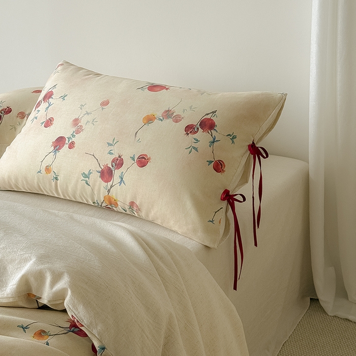 91家纺网 家纺一手货源 找家纺 （总）Mr.pig猪先生水洗棉 2026新款A类棉麻四件套中古风全棉纯棉亚麻被套床单轻奢高档床上用品（供货价联系门市，展示价格为控价）