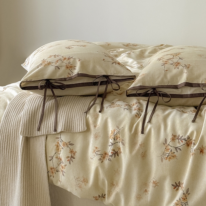 91家纺网 家纺一手货源 找家纺 （总）Mr.pig猪先生水洗棉 2026新款A类棉麻四件套中古风全棉纯棉亚麻被套床单轻奢高档床上用品（供货价联系门市，展示价格为控价）