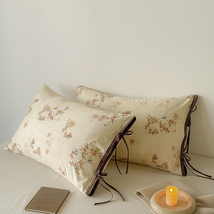 91家纺网 家纺一手货源 找家纺 Mr.pig猪先生水洗棉 2026新款A类棉麻四件套中古风全棉纯棉亚麻被套床单轻奢高档床上用品（供货价联系门市，展示价格为控价） 海棠广玉兰