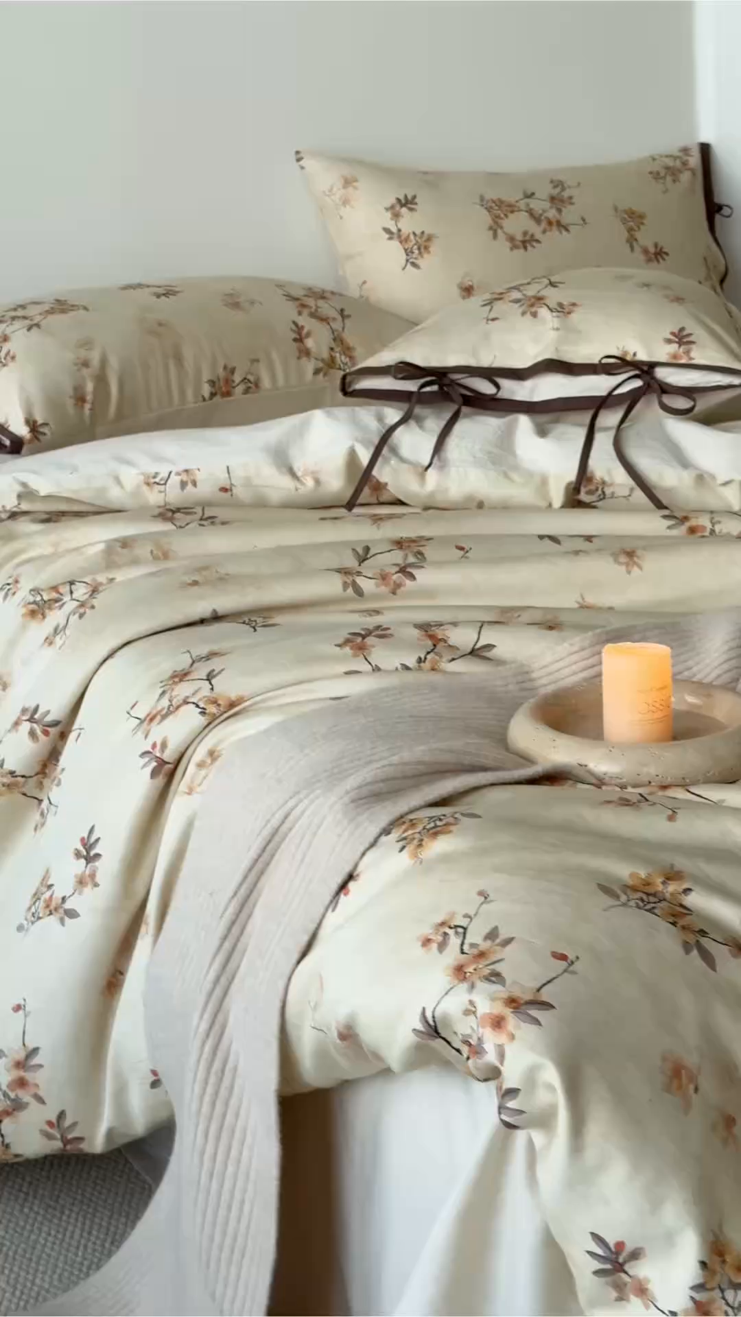 91家纺网 家纺一手货源 找家纺 Mr.pig猪先生水洗棉 2026新款A类棉麻四件套中古风全棉纯棉亚麻被套床单轻奢高档床上用品（供货价联系门市，展示价格为控价） 海棠广玉兰